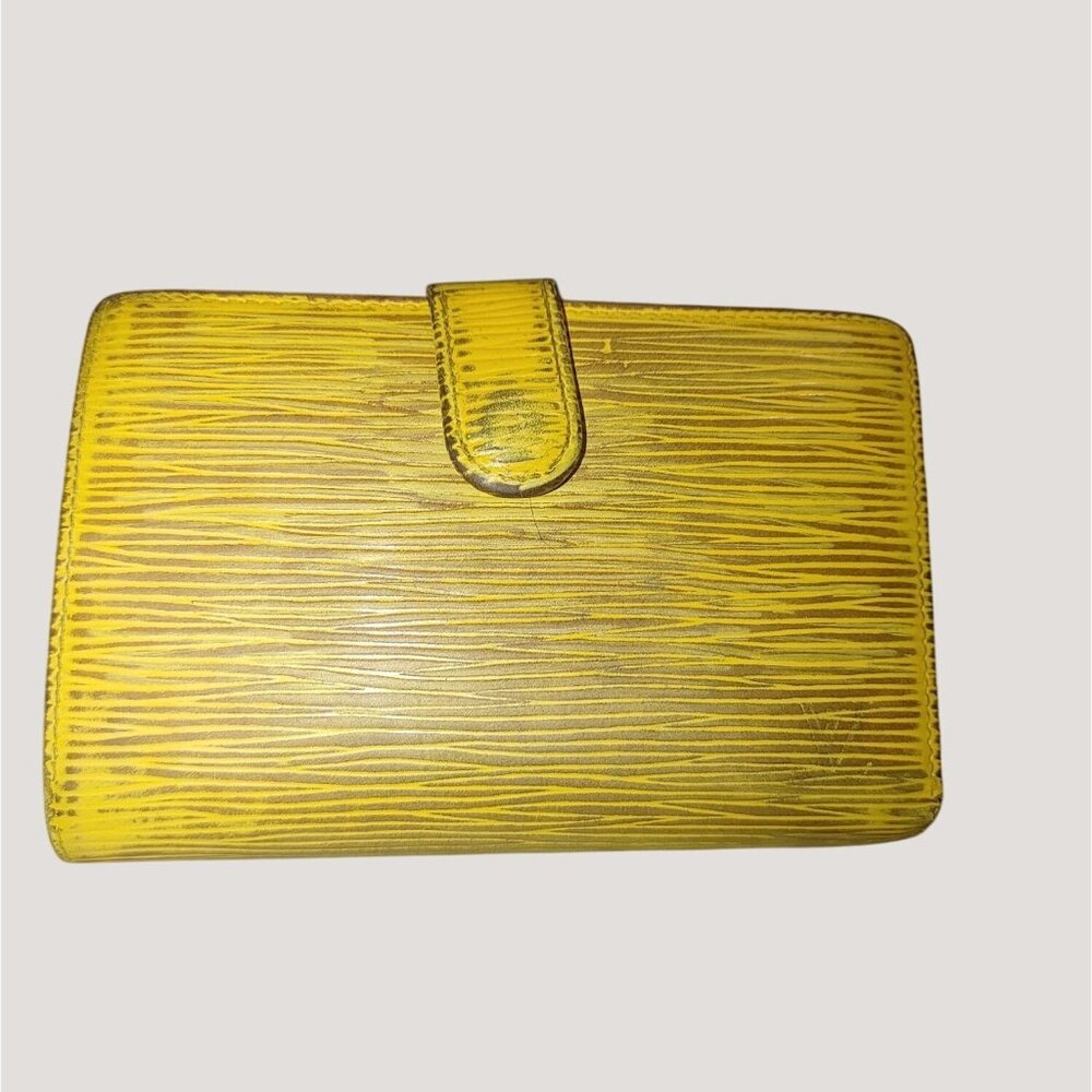 Louis Vuitton Yellow Epi Leather Compact Wallet
